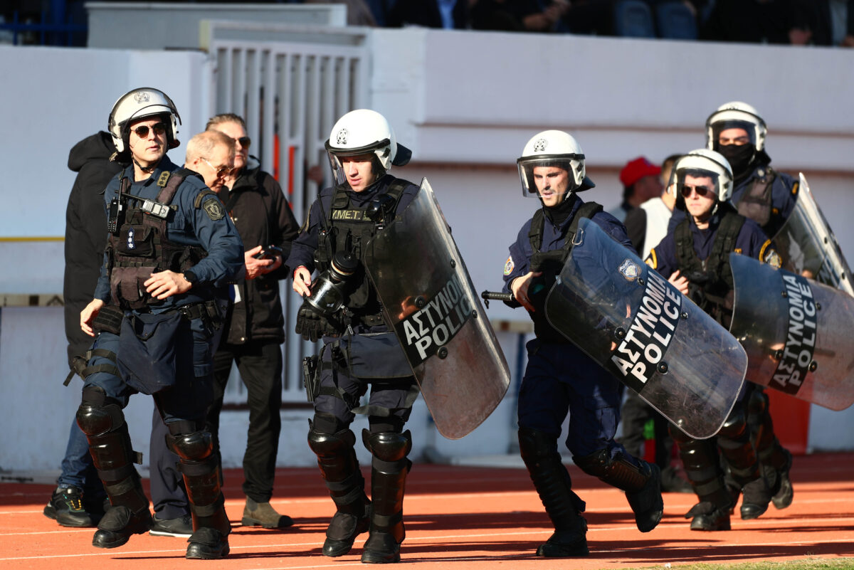 Αστυνομικές δυνάμεις σε ελληνικό γήπεδο
