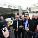 Επίσκεψη του Πρωθυπουργού Κυριάκου Μητσοτάκη στο αμαξοστάσιο της ΟΣΥ