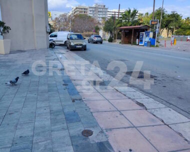 Το σημείο όπου έπεσαν πυροβολισμοί στο Ηράκλειο