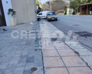 Το σημείο των πυροβολισμών στο Ηράκλειο