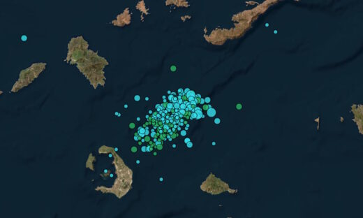 Η σεισμική δραστηριότητα την τελευταία εβδομάδα σύμφωνα με το Γεωδυναμικό Ινστιτούτου