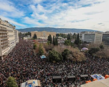 Συλλαλητήριο στο Σύνταγμα για την τραγωδία των Τεμπών