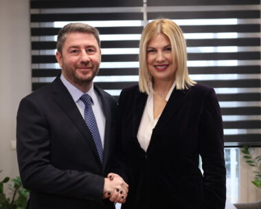 Sυνάντηση του Νίκου Ανδρουλάκη με την Ράνια Θρασκιά