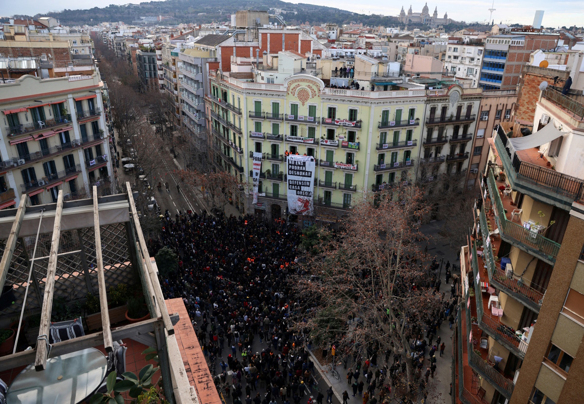 Διαδήλωση για την στεγαστική κρίση στην Βαρκελώνη - Φωτογραφία αρχείου Reuters - Nacho Doce