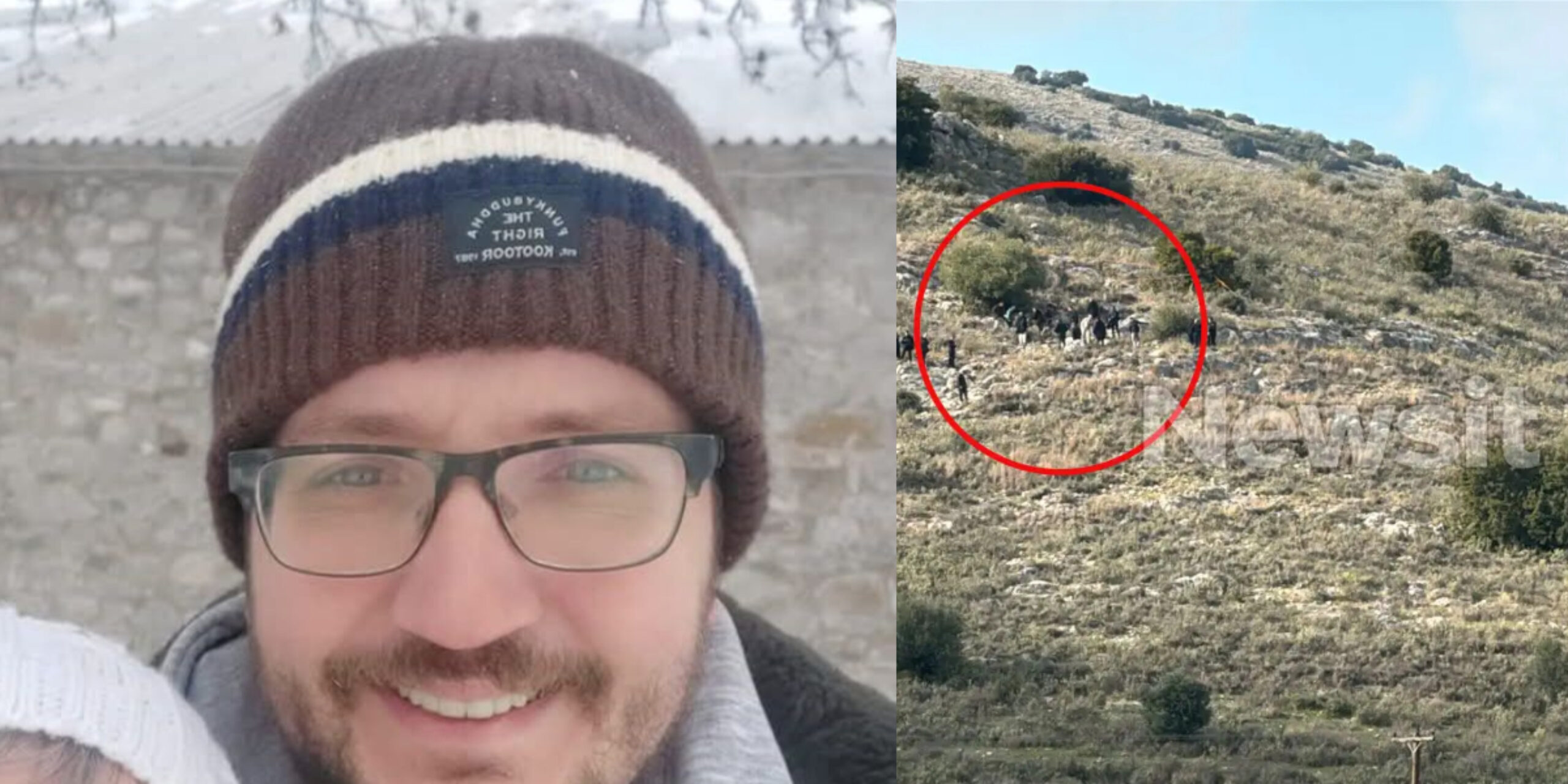 Το σημείο όπου βρέθηκε η σορός του Βασίλη Καλογήρου στον Τύρναβο