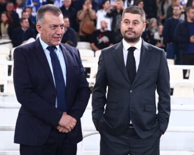 Γιάννης Βρούτσης και Μάκης Γκαγκάτσης στο ΟΑΚΑ