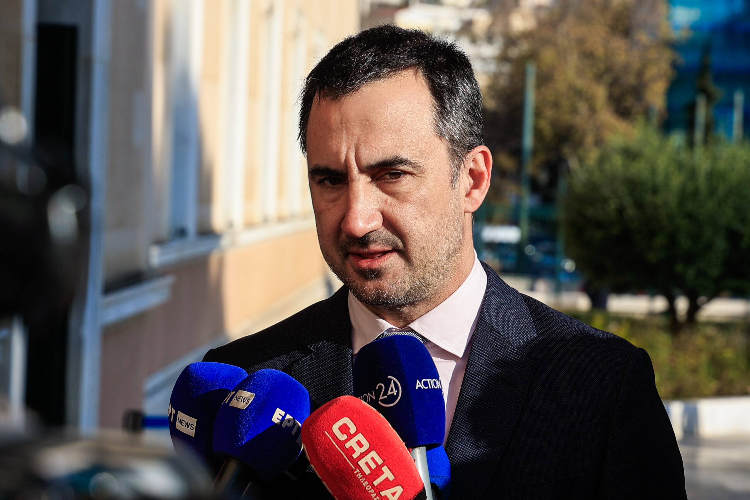 Δήλωση του Προέδρου της Νέας Αριστεράς Αλέξη Χαρίτση στην Βουλή, Τετάρτη 12 Φεβρουαρίου 2025. 
(ΓΙΩΡΓΟΣ ΚΟΝΤΑΡΙΝΗΣ
