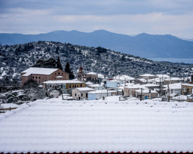 Χιόνια στη Λέσβο