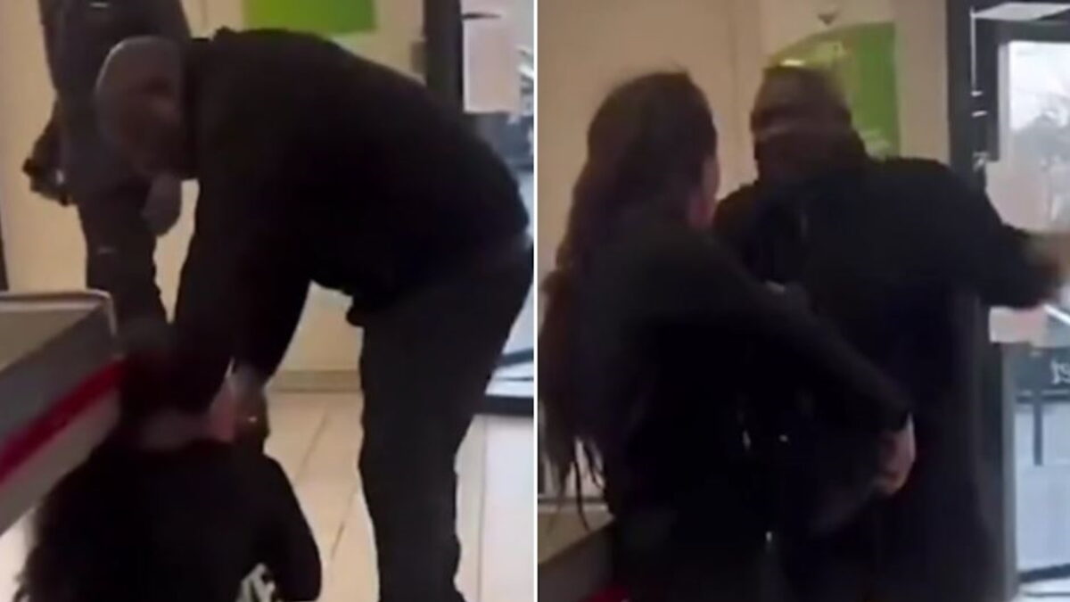 Ένας άνδρας επιτίθεται σε μία γυναίκα
