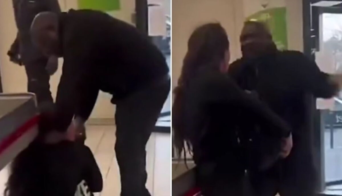Ένας άνδρας επιτίθεται σε μία γυναίκα