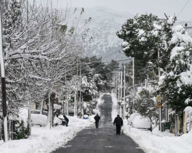 Χειμωνιάτικο σκηνικό που θα ξαναδούμε από την Τρίτη 18 Μαρτίου