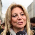 Η πρόεδρος του «Συλλόγου Θυμάτων των Τεμπών», Μαρία Καρυστιανού στο ιστορικό συλλαλητήριο της 28ης Φεβρουαρίου 2025 στην Αθήνα