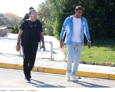 Ο Λευτέρης Πανταζής και ο Μάριος Καπότσης