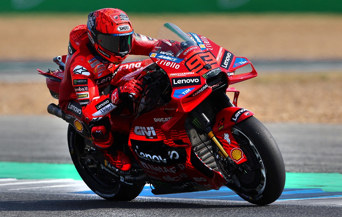 MotoGP - Thailand Grand Prix - Chang International Circuit, Buriram, Thailand - March 1, 2025 Ducati Lenovo Team's Marc Marquez in action during sprint REUTERS