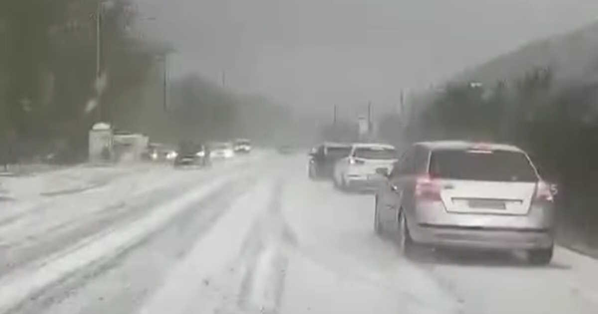 Weather – Mesolongi: Severe hailstorms in Agia Eleousa – White roads and low visibility