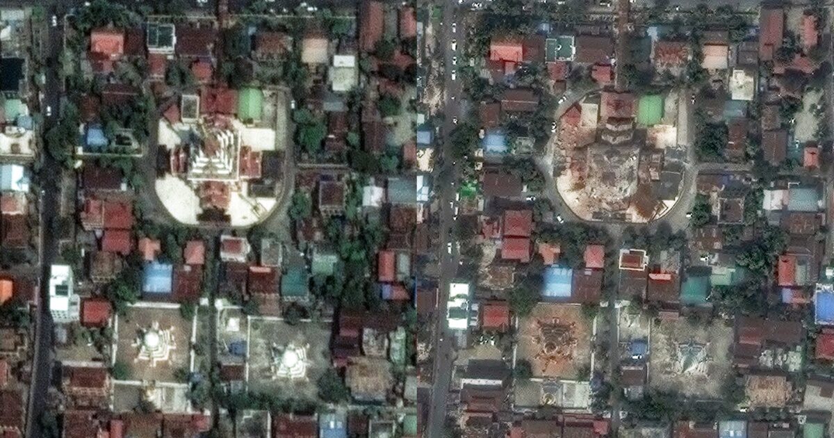 Earthquake in Myanmar: Satellite images capture the magnitude of the disaster – the difference before and after Enceladus
