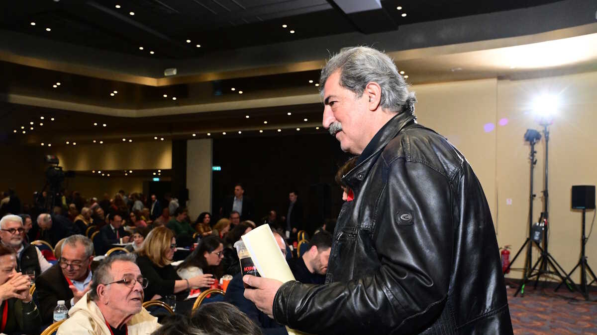 Ο Παύλος Πολάκης στη συνεδρίαση της Κεντρικής Επιτροπής του ΣΥΡΙΖΑ το Σάββατο 29 Μαρτίου 2025