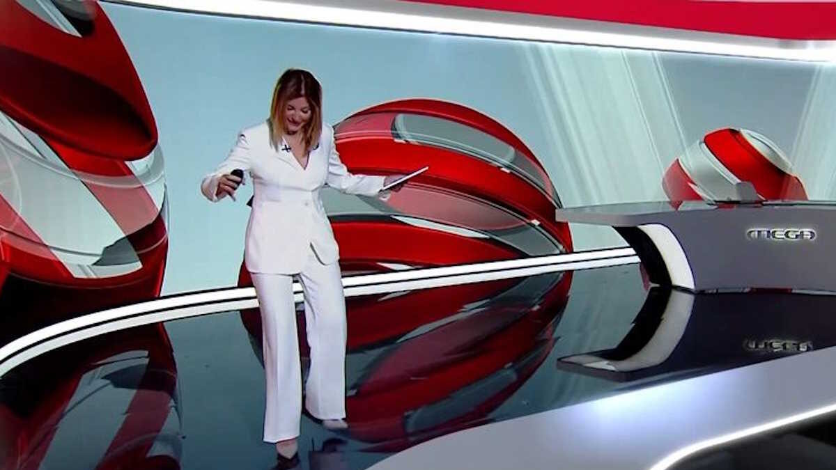 Το on air ατύχημα της Ράνια Τζίμα στο φινάλε του δελτίου ειδήσεων του MEGA