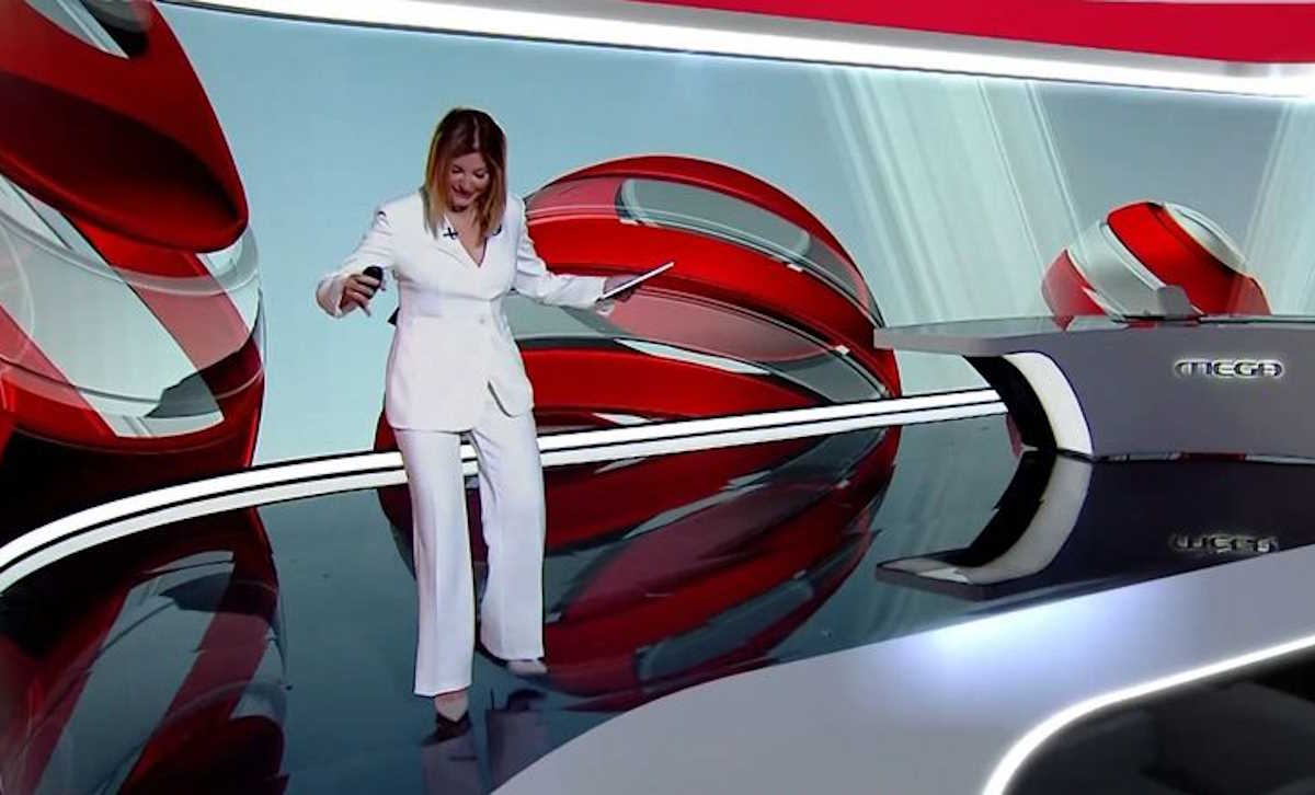 Το on air ατύχημα της Ράνια Τζίμα στο φινάλε του δελτίου ειδήσεων του MEGA