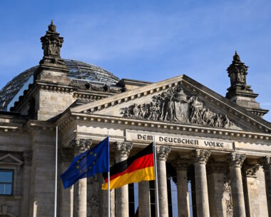 The Reichstag building in Berlin