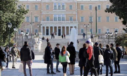 Στιγμιότυπο από την πλατεία Συντάγματος