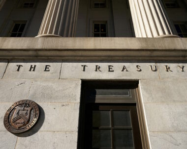 The U.S Treasury building in Washington