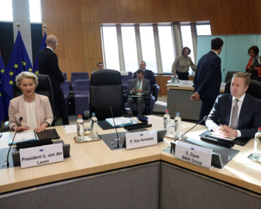European Commission President Ursula von der Leyen, and CEO of the BMW Group