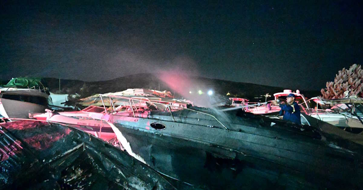 Fire in Vehislain Guard in Vari – Three yachts were burned