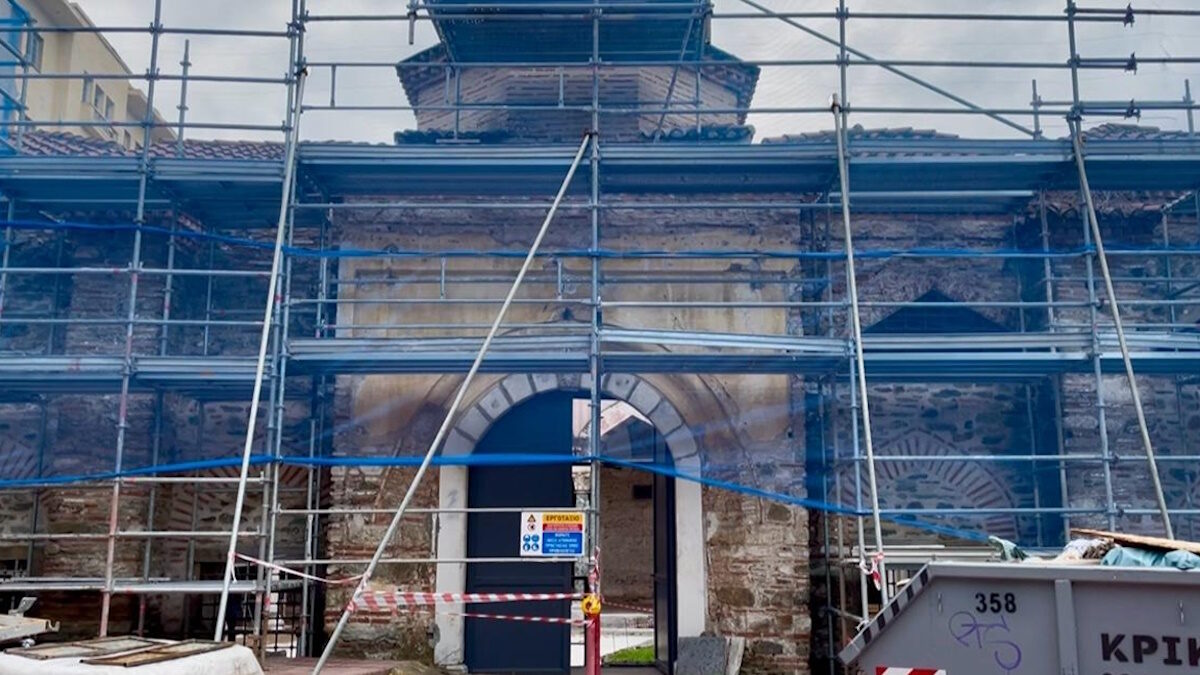 Εργασίες αποκατάστασης σε εξέλιξη στο Τέμενος Χαμζά Μπέη - Αλκαζάρ
