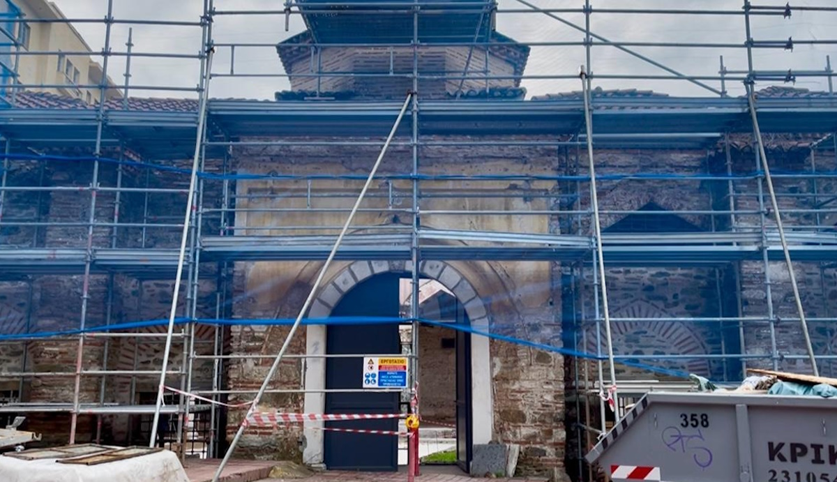 Εργασίες αποκατάστασης σε εξέλιξη στο Τέμενος Χαμζά Μπέη - Αλκαζάρ
