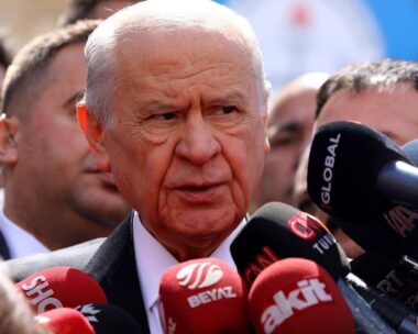 O Ντεβλέτ Μπαχτσελί, ηγέτης του Κόμματος Εθνικιστικού Κινήματος (MHP)