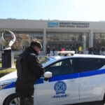 Αστυνομία έξω από το κτίριο της Εθνικής Πινακοθήκης
