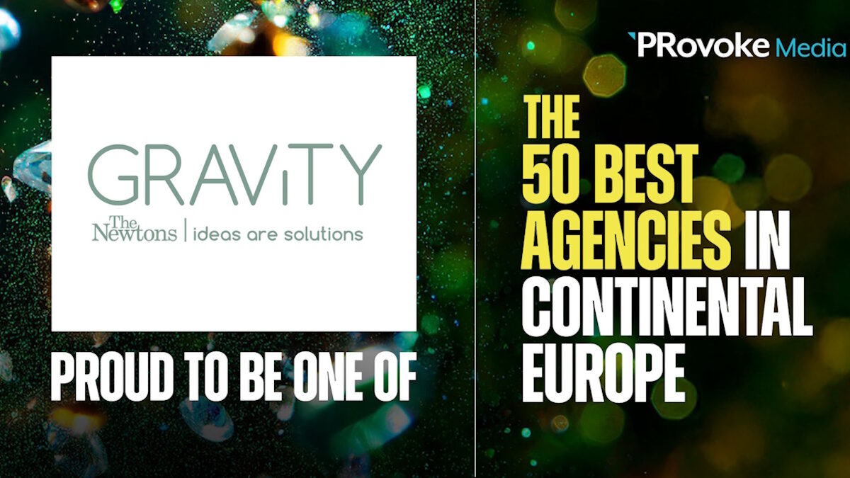 Η Gravity The Newtons στη λίστα των 50 Best Agencies in Continental Europe
