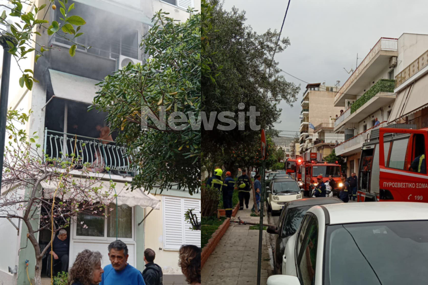 Φωτιά σε διαμέρισμα στην Αγία Βαρβάρα