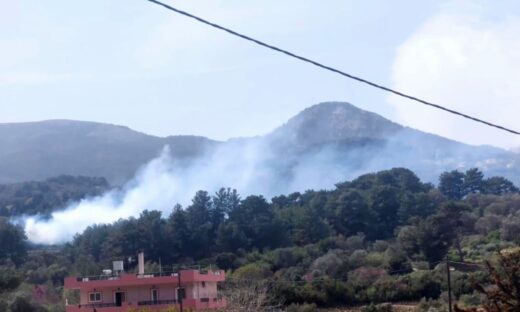 Φωτιά σε δασική έκταση στη Λέκκα της Σάμου