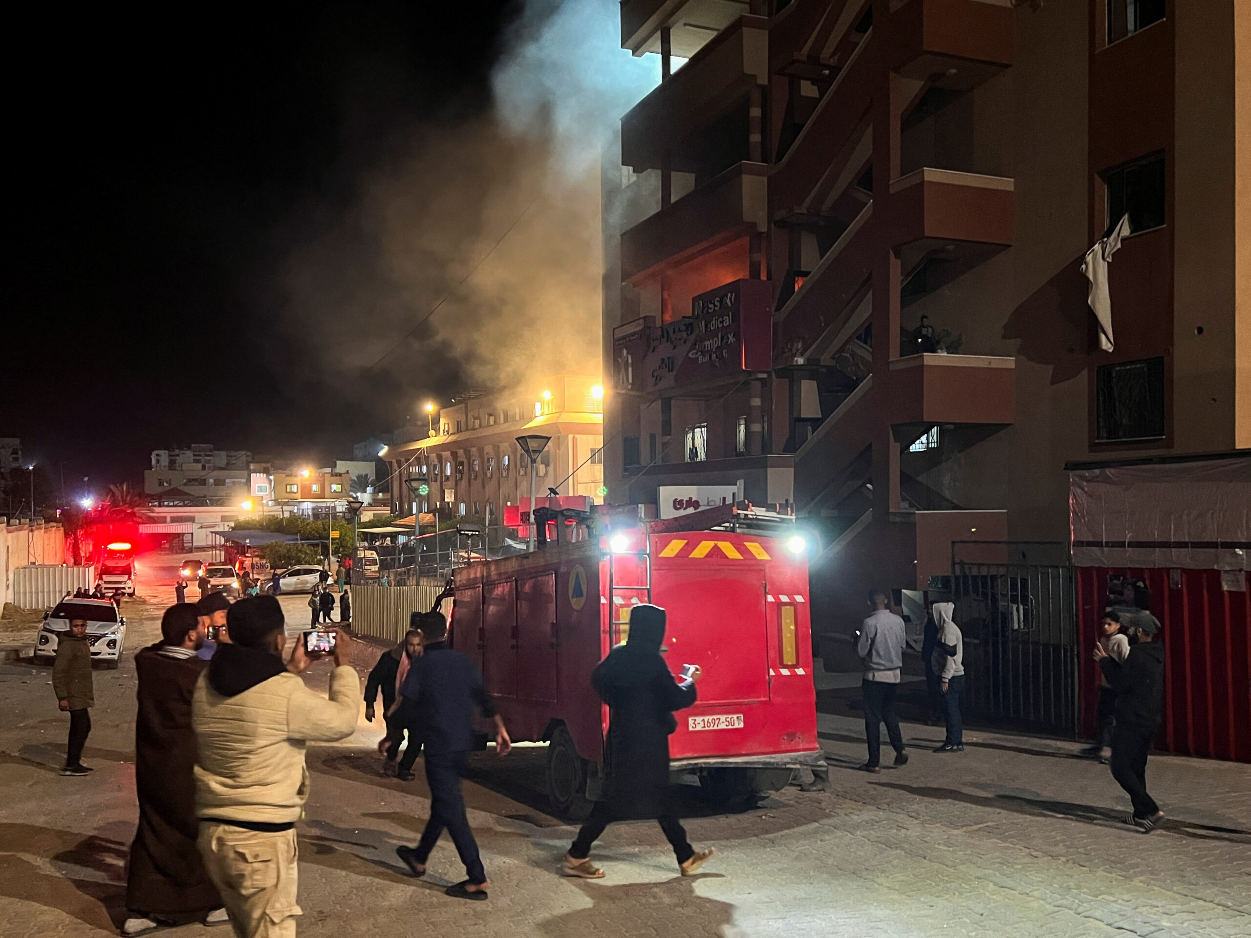 Το βομβαρδισμένο νοσοκομείο στη Γάζα