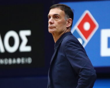 Ο Γιώργος Μπαρτζώκας στο Περιστέρι - Ολυμπιακός / ΑΡΓΥΡΩ ΑΝΑΣΤΑΣΙΟΥ / EUROKINISSI