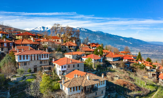 The old historical village of Palaios Panteleimonas near Platamonas, Pieria, Greece
