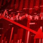 stocks in red
