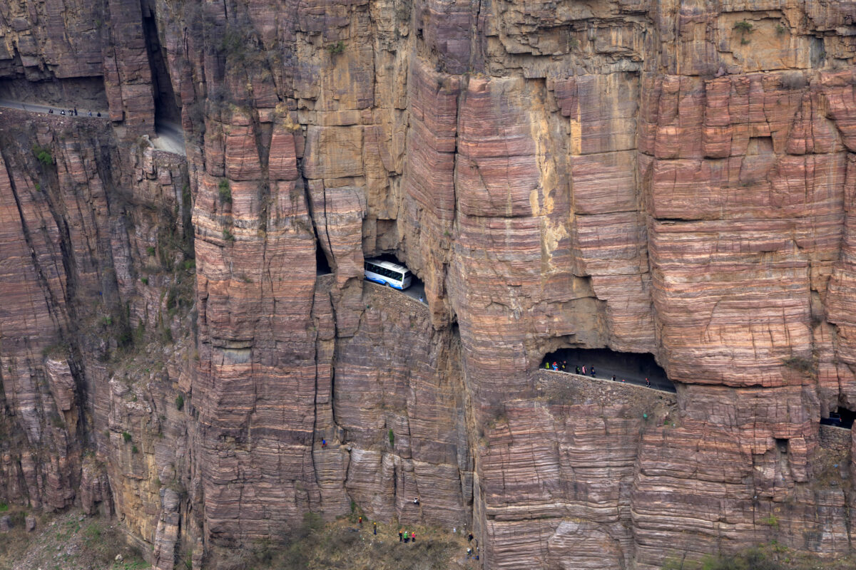 Guoliang hang wall highway, Hui county, Henan province, China