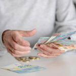 Elderly Woman'S Hands Count Money