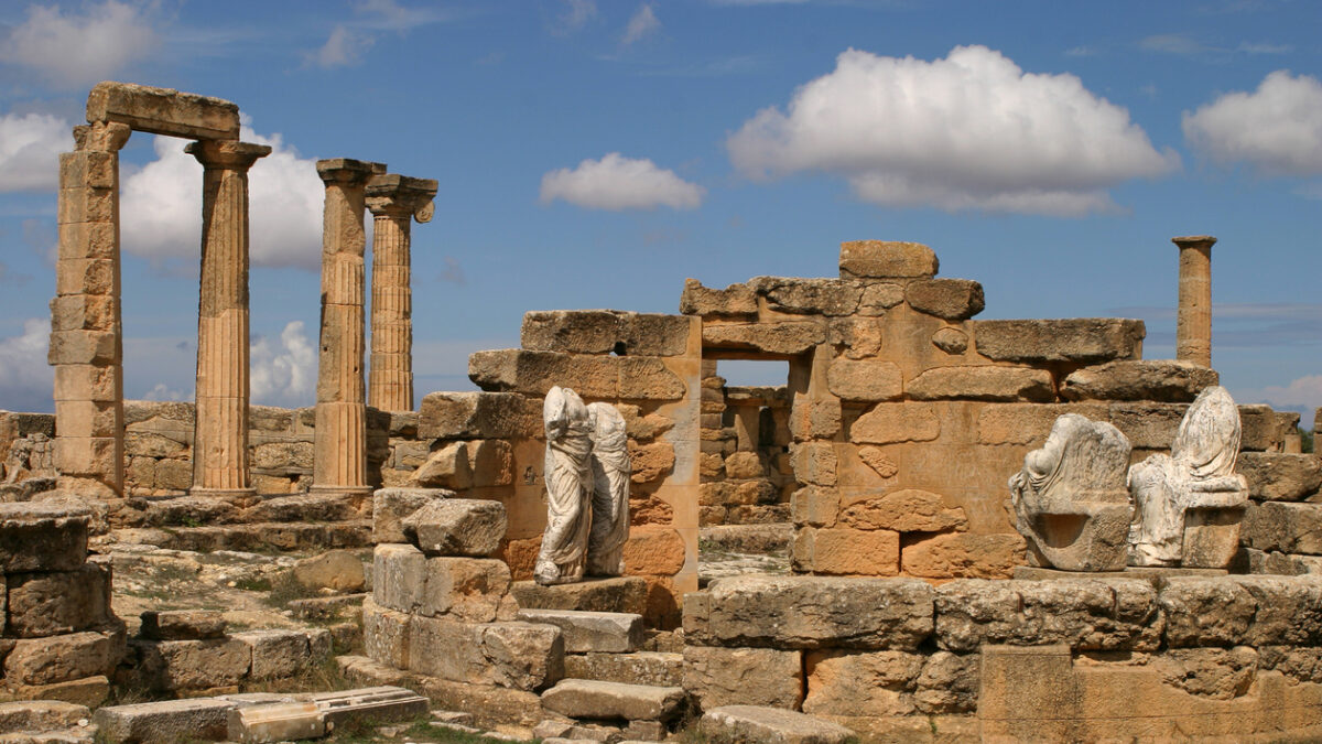 Libya, Cyrenaica, Cyrene Roman - Greek archaeological site - UNESCO World Heritage Site.