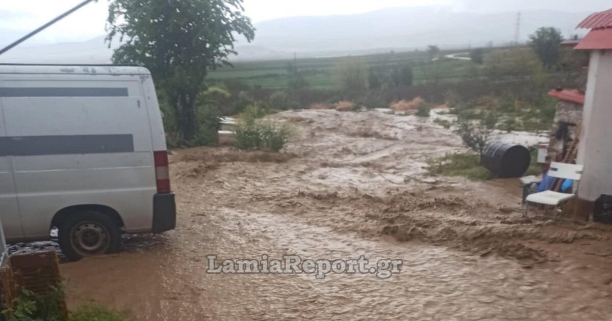 Weather – Fthiotida: torrent passed through the village of Velesiots Domokou – Three people were in danger
