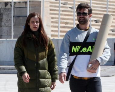 Η Κατερίνα Στεφανίδη με τον Μίτσελ Κρίερ