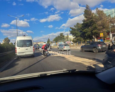Λάδια στο οδόστρωμα στον Κηφισό