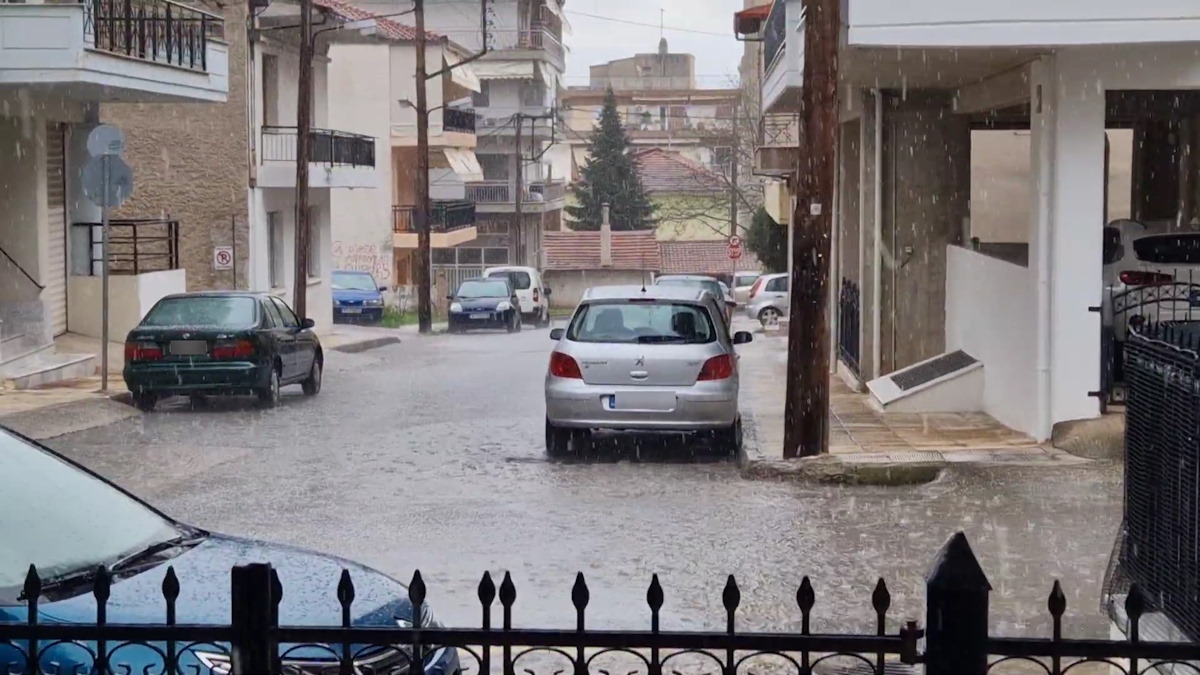 Χαλάζι στην Κοζάνη
