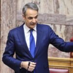 Ο πρωθυπουργός Κυριάκος Μητσοτάκης στη Βουλή