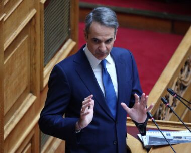 Ο Κυριάκος Μητσοτάκης στην ομιλία του στη Βουλή για τα Τέμπη
