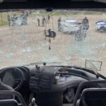 Εικόνα του trikalanews.gr από τα επεισόδια στον Άγιο Κωνσταντίνο