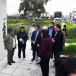Η υπουργός Πολιτισμού Λίνα Μενδώνη και η Έφορος Αρχαιοτήτων Αργολίδας Άλκηστις Παπαδημητρίου
